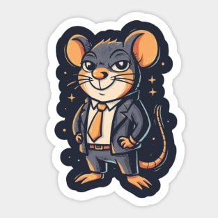 Mouse enterpreneur Sticker